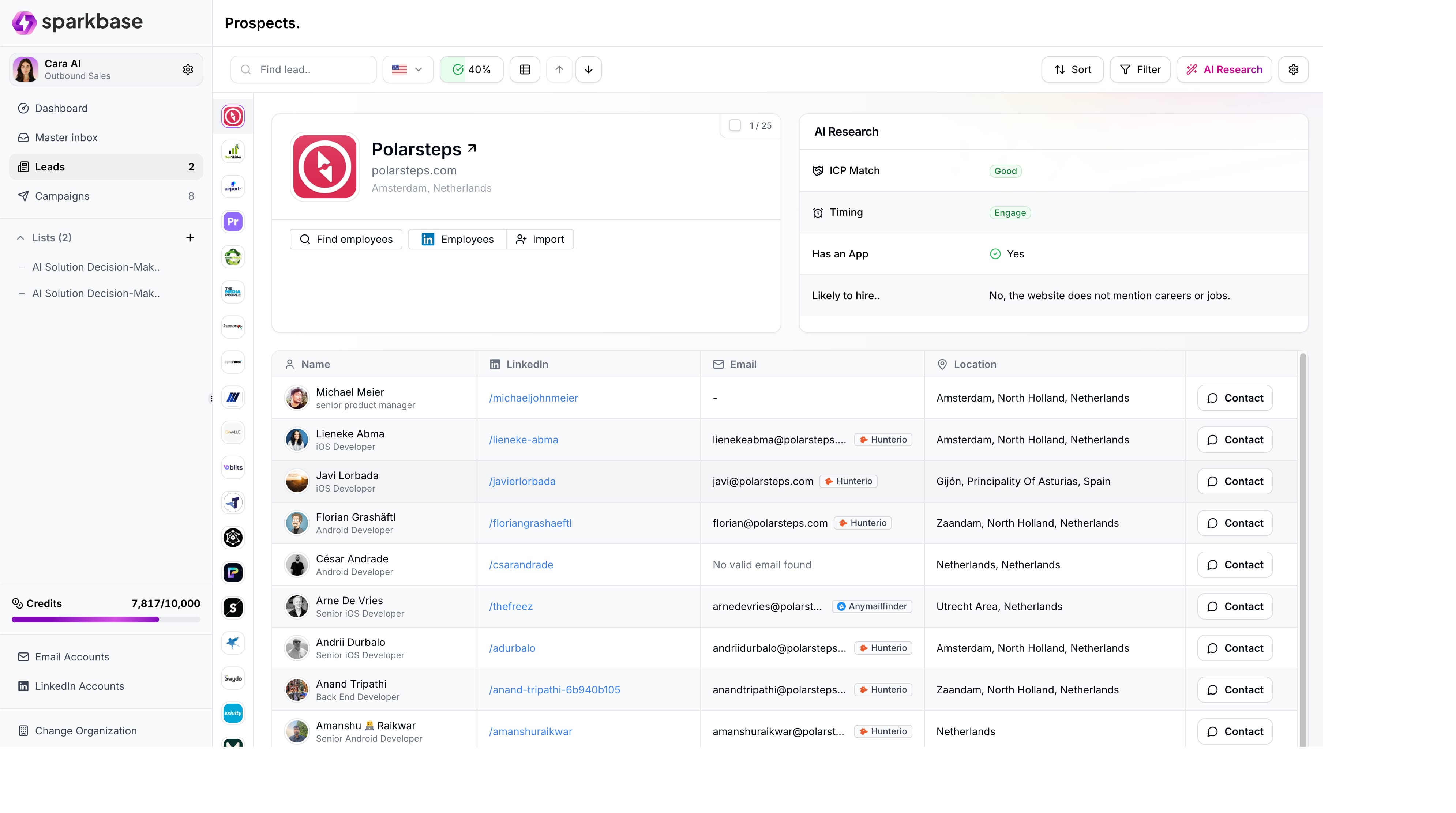 Product screenshot context